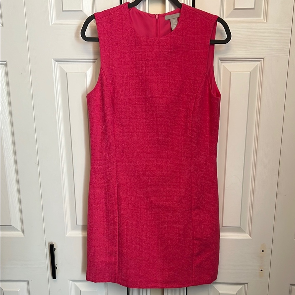H&M Pink Sleeveless Sheath Mini Dress